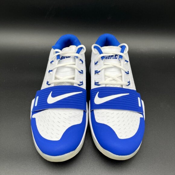 Nike Alpha Menace Turf Low Football Cleats White/Blue Men's BV3997-101 Multi Sz - Picture 3 of 5